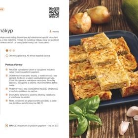 Mezi sezónní recepty patří také cuketový nákyp.