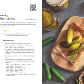 Každý recept v kuchařce Náš rok v kuchyni je opatřen QR kódem. Díky němu se hned dostanete na web s videoreceptem.