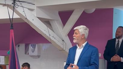 FOTO: Prezident Petr Pavel navštívil i na Základní a mateřskou školu Regionu Karlovarský venkov v Sadově na Karlovarsku.