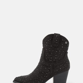 Nízké kovbojské boty se štrasem, Xti, 1280 Kč. 