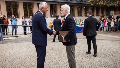 FOTO: Petr Pavel během návštěvy Olomouce.