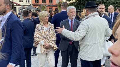 FOTO: Eva Pavlová s manželem na návštěvě Brugg.