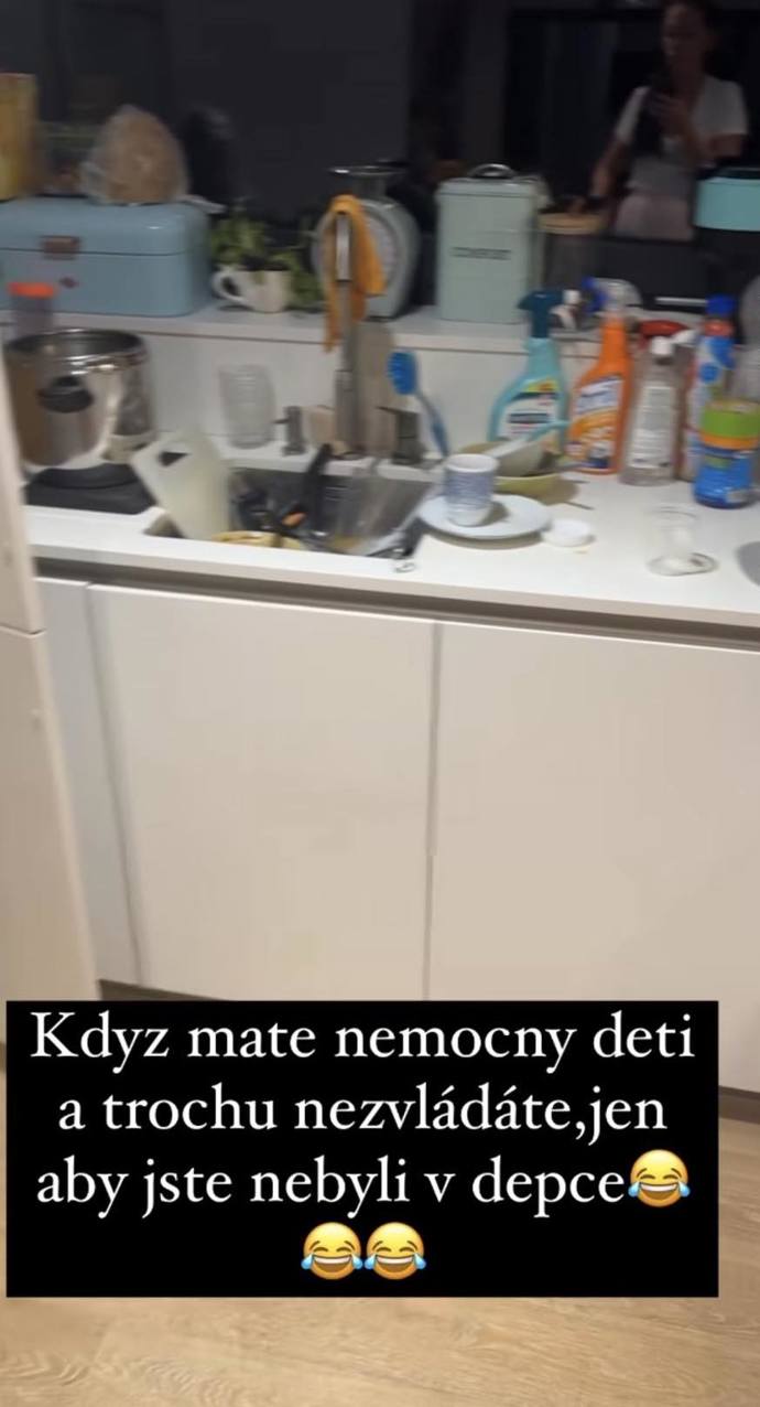 FOTO: Agáta ukázala kuchyň, když jsou nemocné děti a není čas. – stránka 2049