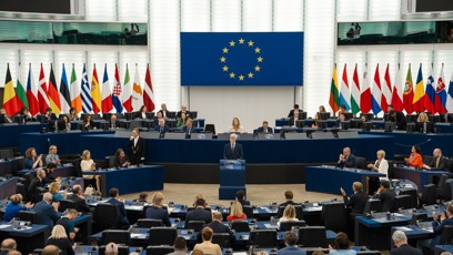 FOTO: Petr Pavel promluvil na půdě Evropského parlamentu. V sále byla i první dáma Eva Pavlová.