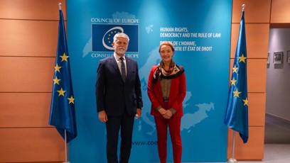 FOTO: Setkání prezidenta republiky s paní Marijou Pejčinović Burić, generální tajemnicí Rady Evropy.