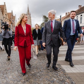 Petr Pavel s Federicou Mogherini, rektorkou College of Europe.