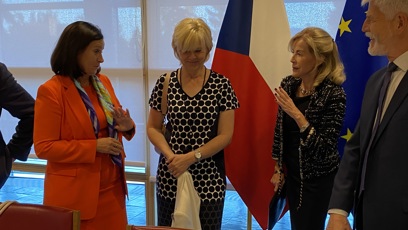 FOTO: První dáma Eva Pavlová ve Štrasburku.