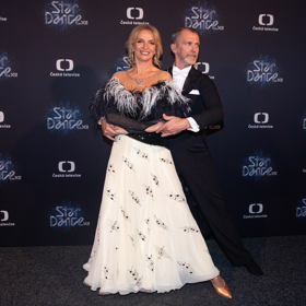 V prvním kole předvedla Ivana Chýlkový své nohy jen v otočkách waltzu, to se totiž rozvlnila dlouhá sukně s notami.