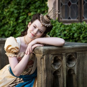 V pohádce Klíč svatého Petra nesmí chybět ani princezna, kterou si zahrála Sára Korbelová.