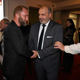 Petr Rychlý se na premiéře muzikálu setkal s celou řadou přátel.