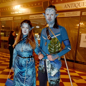 Nejlepší kostým vynosili také zajisté Adéla Krejdlová s Josefem Jakubem v podobě Avatara.