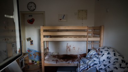 FOTO: Následky krvavého útoku na kibuc Nir Oz ze strany Hamásu.