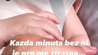 FOTO: Agáta Hanychová oplakala nepřítomnost své nejmladší dcery Rózy.