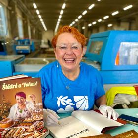 Mirka van Gils Slavíková ve své aktuální barvě vlasů.