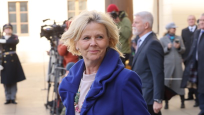 FOTO: První dámu Evu Pavlovou outfit rozzářil.