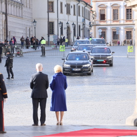 Prezident Petr Pavel s manželkou Evou Pavlovou.