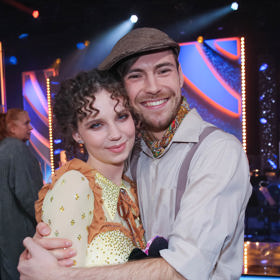 Herečka Darija Pavlovičová se svým tanečním partnerem Dominikem Vodičkou.