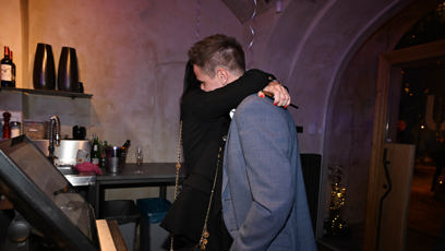 FOTO: Agáta Hanychová se svým Mirkem Dopitou v těsném objetí.