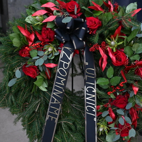 Věnec od seriálu Ulice.