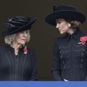 ... a náušnice s perlou ze šperkovnice královny Alžběty II. Kabát jí zdobily hned tři květy vlčího máku - spekuluje se, že jde o připomínku tří bratrů princezniny prababičky, kteří zahynuli v první světové válce. I když to Kate v neděli jako vždy slušelo, jedno zarazilo všechny fanoušky královské rodiny. Máma tří dětí působila u památníků strhaným dojmem. A nebylo to jen tradiční smuteční atmosférou. Oproti roku 2019 jako by zestárla o deset let.