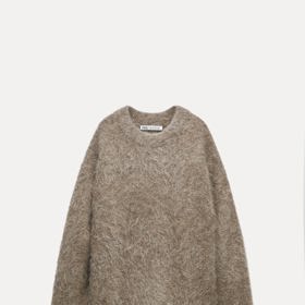 Svetr oversize ze směsi alpaky, Zara, 3 599 Kč