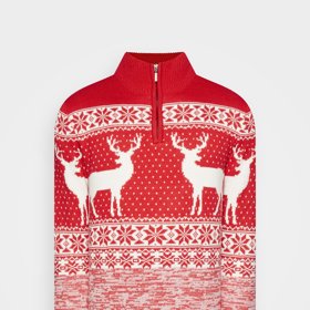 Stejný motiv, elegantní ráz. Svetr se stojáčkem na zip, Brave Soul, 1 040 Kč.