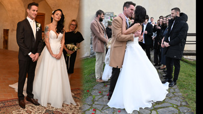 FOTO: Svatba Agáty Hanychové a Miroslava Dopity.