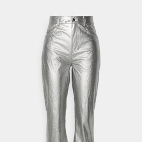 Metalické kalhoty s vysokým pasem, Gina Tricot, 988 Kč