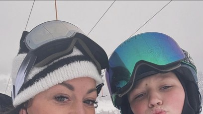 FOTO: Agáta Hanychová si užívá na horách.