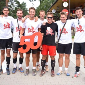 Martin Jindra s přáteli. 