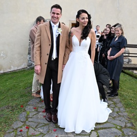 Svatba Agáty Hanychové a Miroslava Dopity.