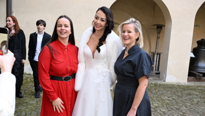 FOTO: Nevěsta Agáta Hanychová zářila štěstím.