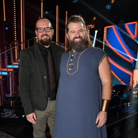 V tomto outfitu si Josef Maršálek zatancoval contemporary, současný  tanec.