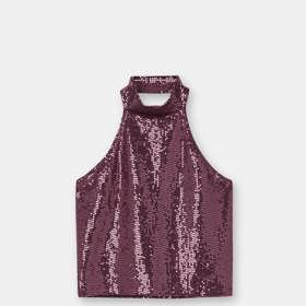 Flitrový top, Pull & Bear, 399 Kč