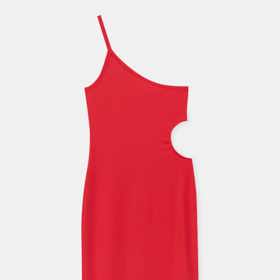 Asymetrické bodycon šaty, Pull & Bear, 599 Kč