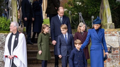 FOTO: Královská rodina vychází z kostela Máří Magdaleny