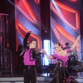 Saša Rašilov a Karolína Majerníková při paso doble.