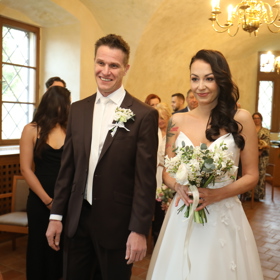 Svatební kytice Agáty Hanychové obsahovala hyacint, který měla na svatbě i její milovaná babička.