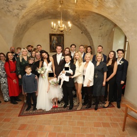 Svatba Agáty Hanychové a Miroslava Dopity.