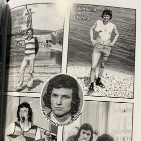 Foto Stanislava Hložka z maturitního tabla (uprostřed).