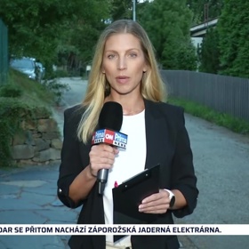 Hedvika Lišková během reportáže.