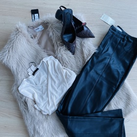 Kristina z redakce Lifee si za rozpočet 1 500 Kč sehnala outfit složený z koženkových kalhot, průhledného topu, vestičky s kožíškem a lodiček ze zvířecího vzoru. Dokonce jí 12 korun zbylo.