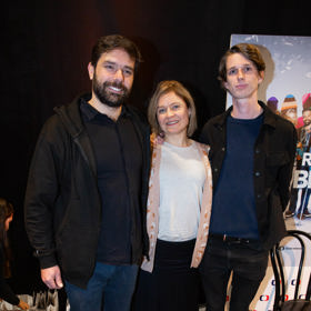 Protagonisté seriálu Dobré ráno, Brno! Zleva: Ondřej Kokorský, Zuzana Zlatohlávková, Vojtěch Hrabák