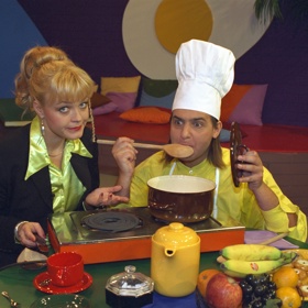 Markéta Mayerová a Slávek Boura moderovali v devadesátých letech Snídani s Novou.