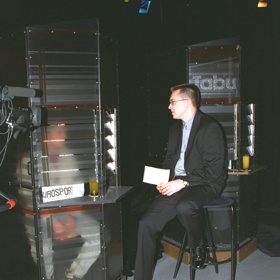 Roman Šmucler při natáčení Tabu.