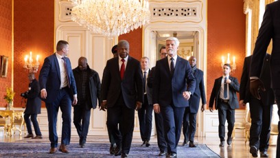 FOTO: Petr Pavel s angolským prezidentem.