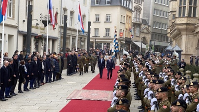 FOTO: Prezidentský pár je na návštěvě Lucemburska.