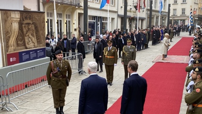 FOTO: Prezidentský pár je na návštěvě Lucemburska.