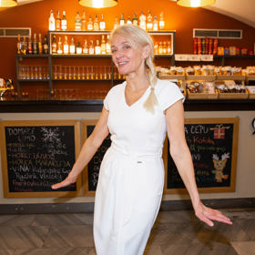 Veronika Žilková na premiéře hry Trosečnice.