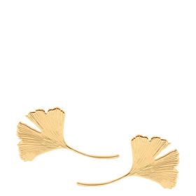 Pozlacené náušnice ve tvaru typického listu jinanu nabízí i značka Lilou, stojí 1 199 Kč.